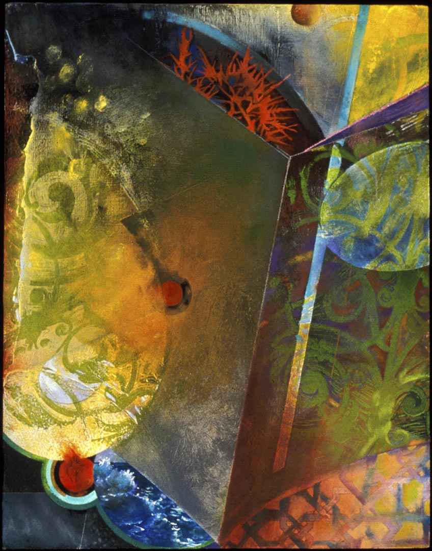 Ellen Wiener, Pinch Salt, 12 x 9, oil on panel, 2001