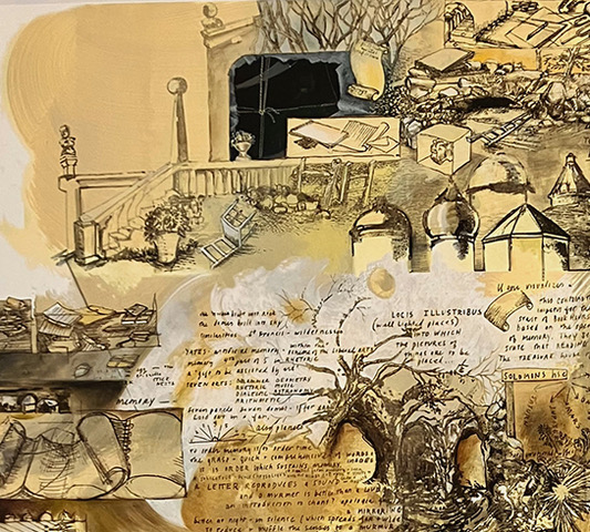 Ellen Wiener - Fable of Ivory Lithics- detail. 2024. 